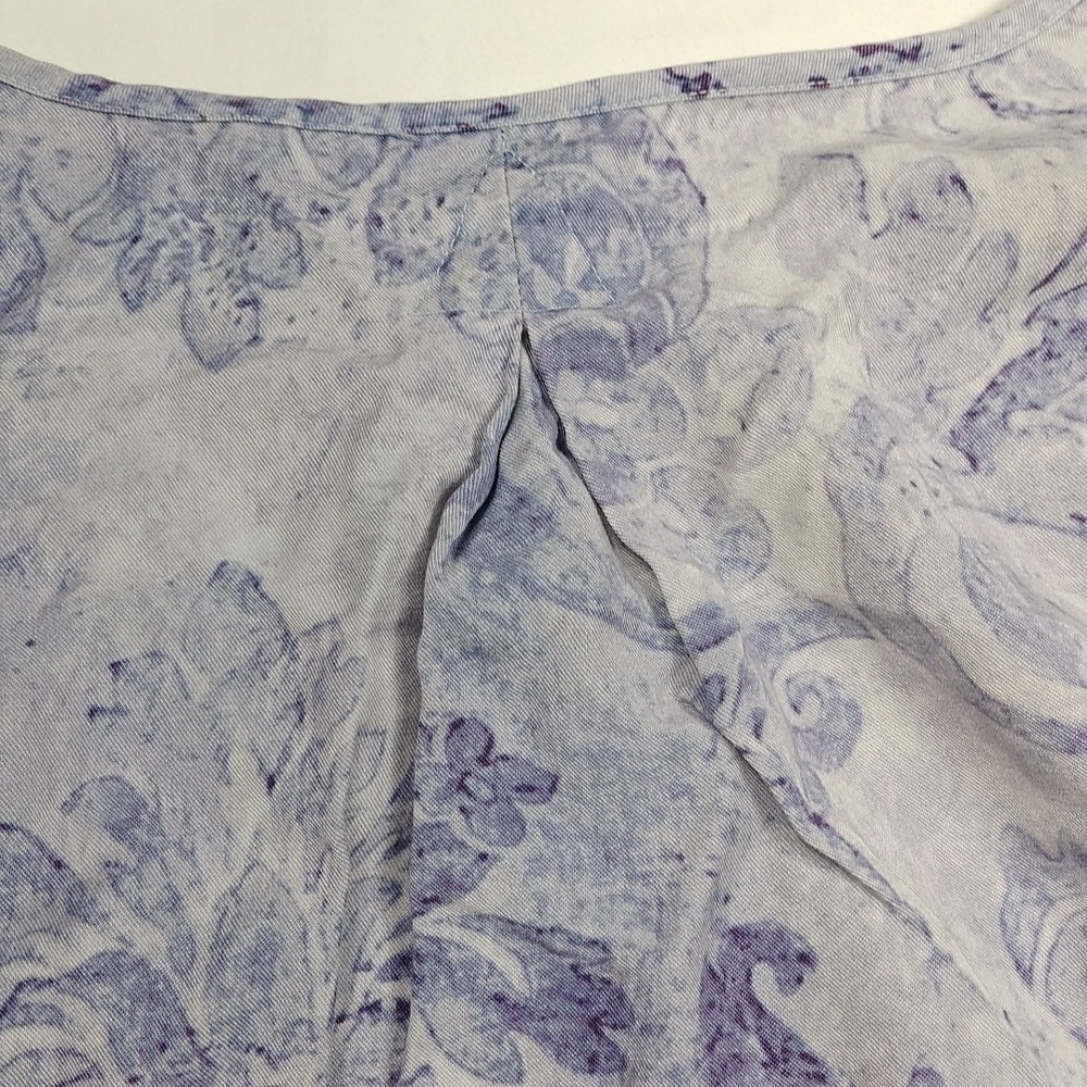Soft Surroundings Light/Medium Purple Floral Blouse Size Large - Picture 10 of 12
